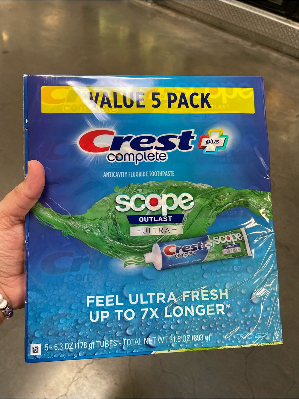 Crest Complete Value 5-Pack Toothpaste